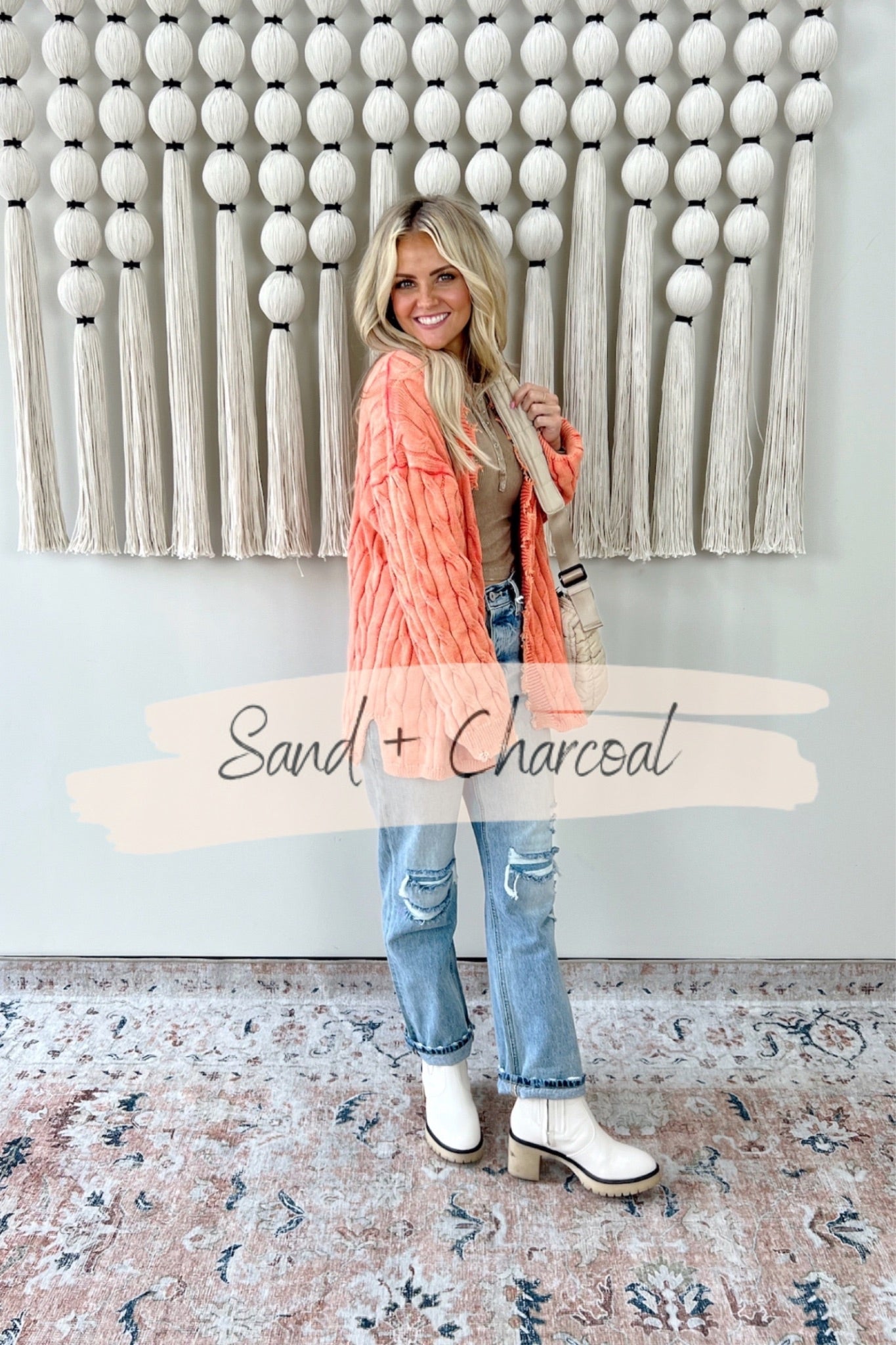 Jenna Distressed Cardigan Lux Collection - FINAL SALE