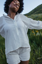 Della Blouse and Short Set