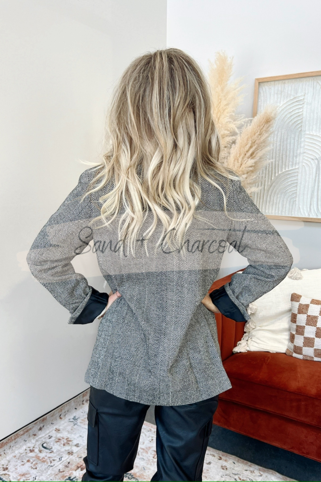 Ingrid Herringbone Blazer - FINAL SALE