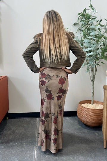 Echo Satin Maxi Skirt