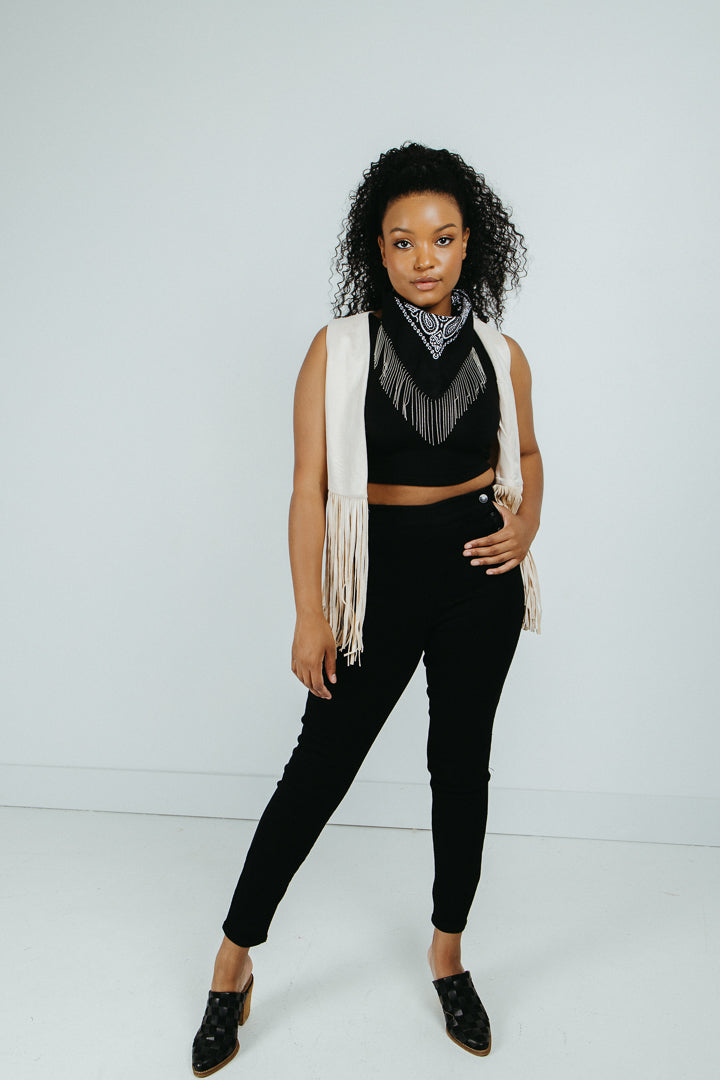 Kinsey Button Skinny Jeans