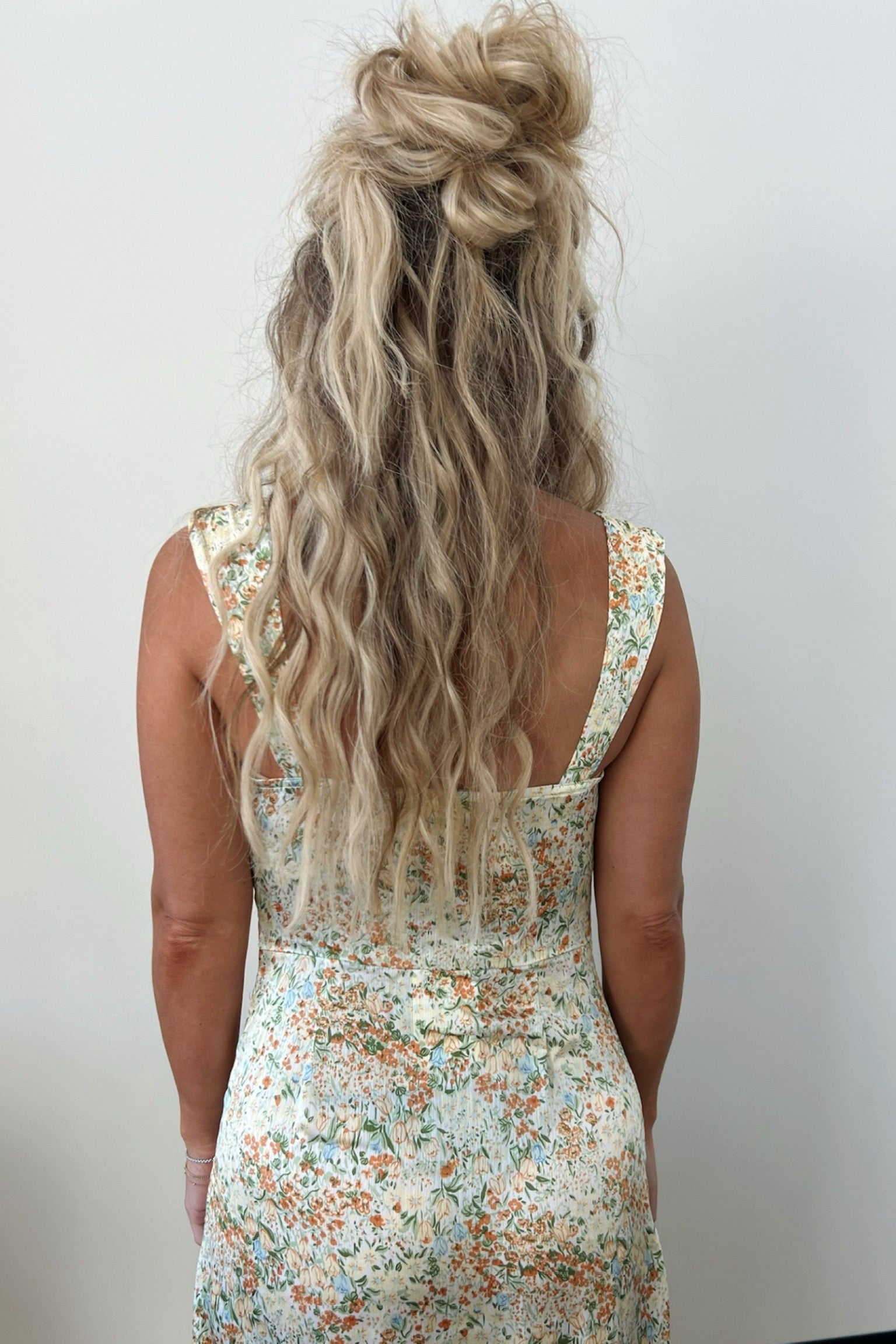 Garden Glow Floral Midi Dress