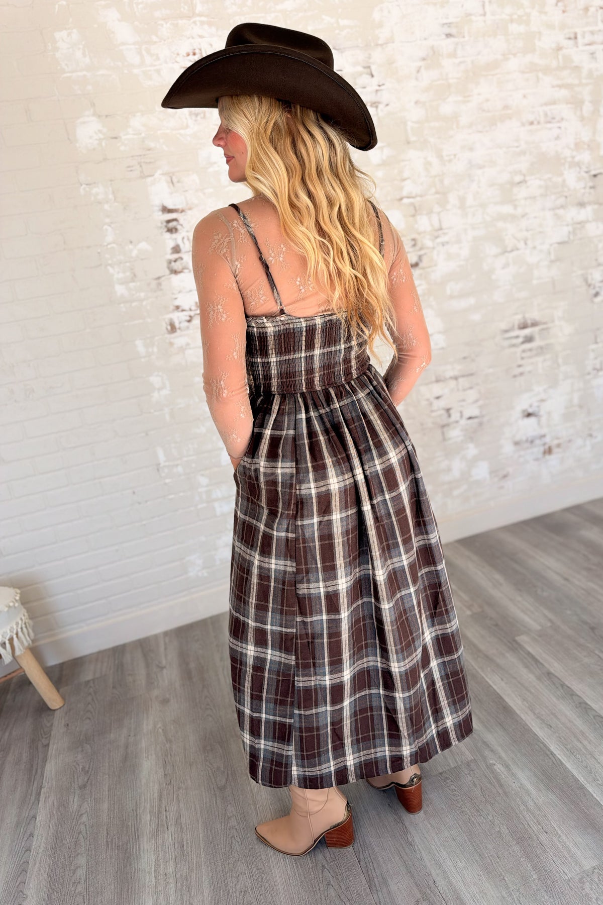 Love Me Longer Plaid Maxi Dress