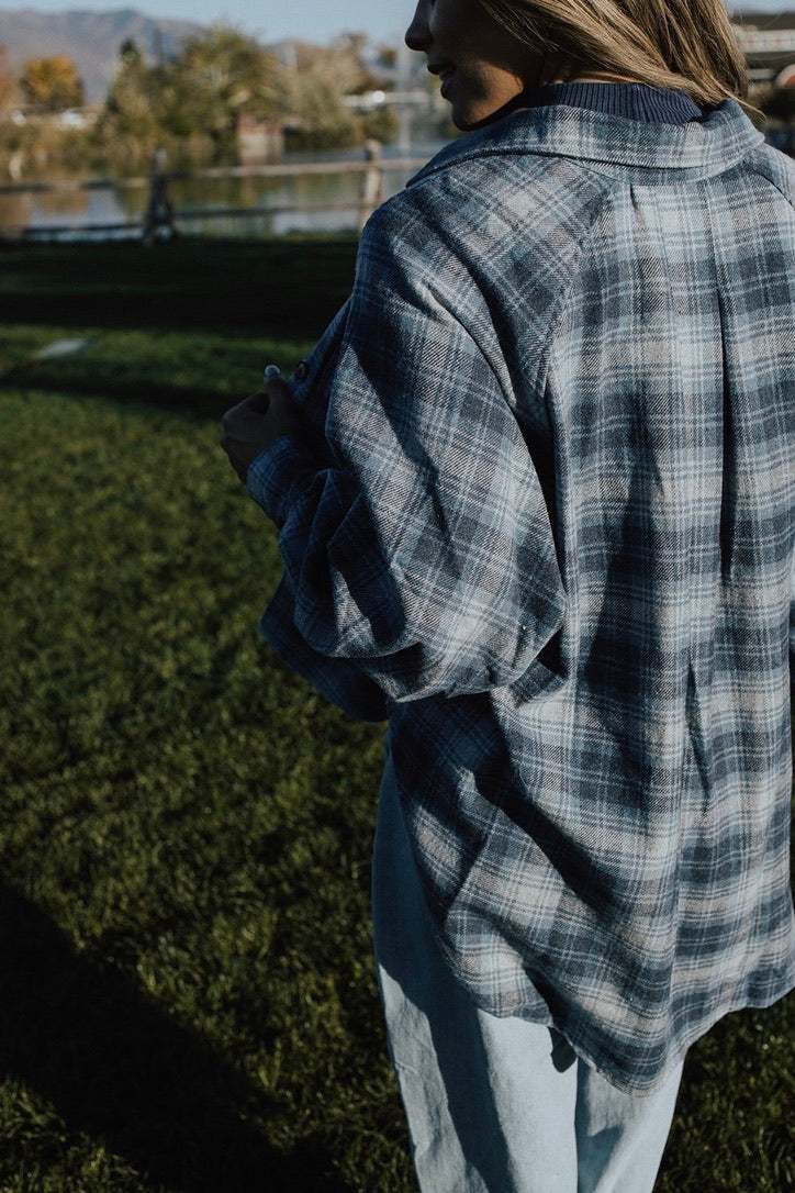 Raelynn Oversized Plaid Button Down - FINAL SALE