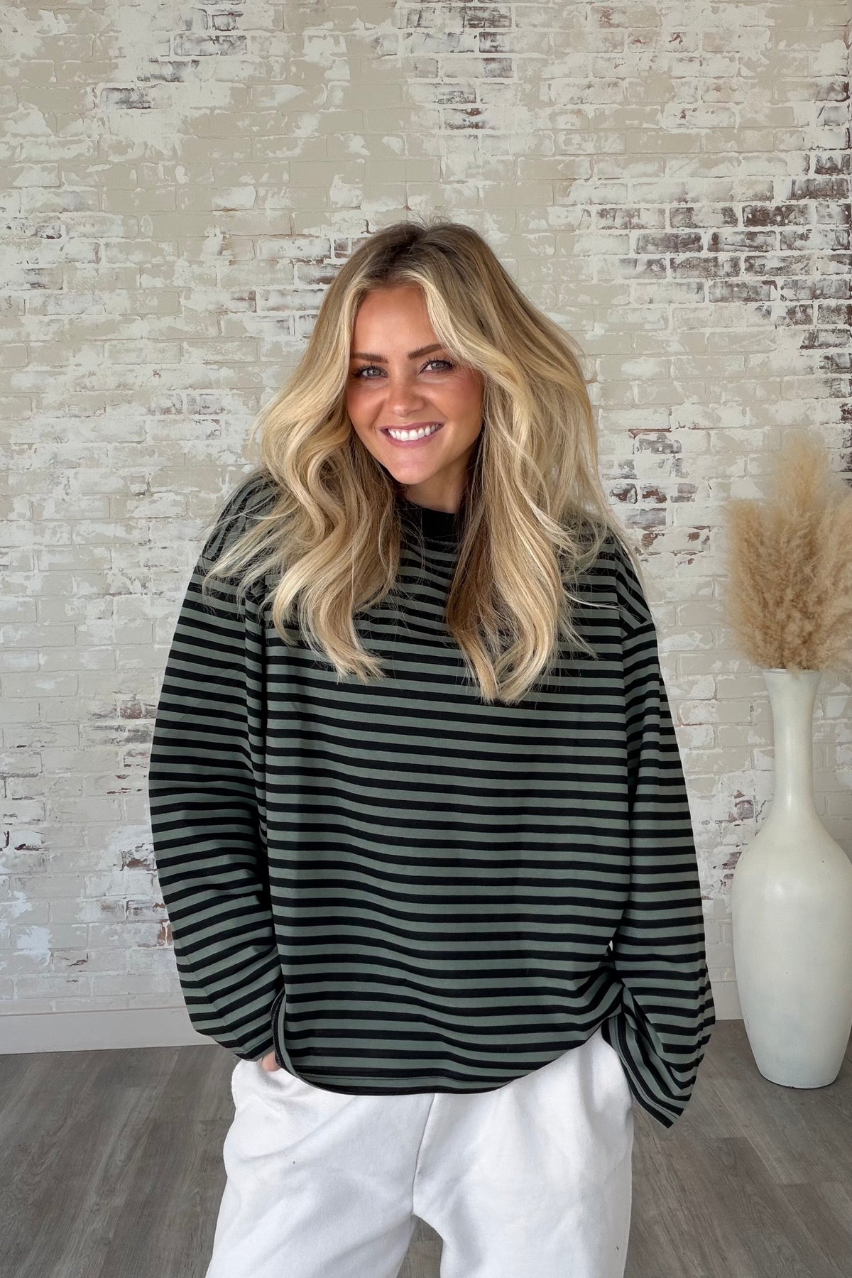 Echo Canyon Oversized Striped Top