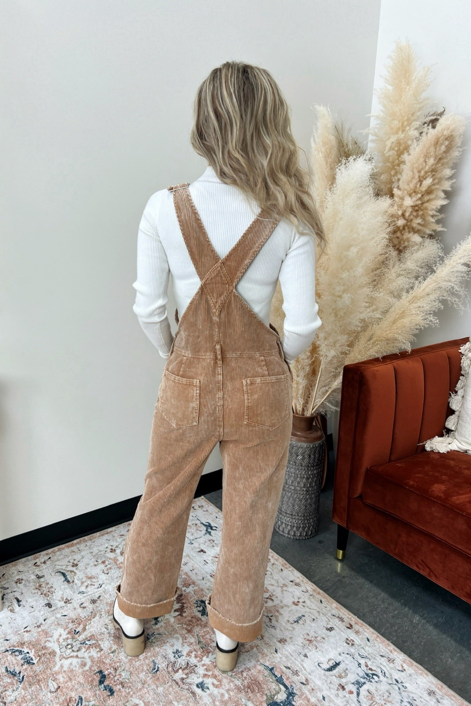 Moab Distressed Corduroy Overalls - FINAL SALE