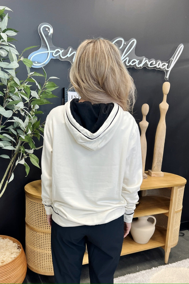 Ivory Hoodie Pullover