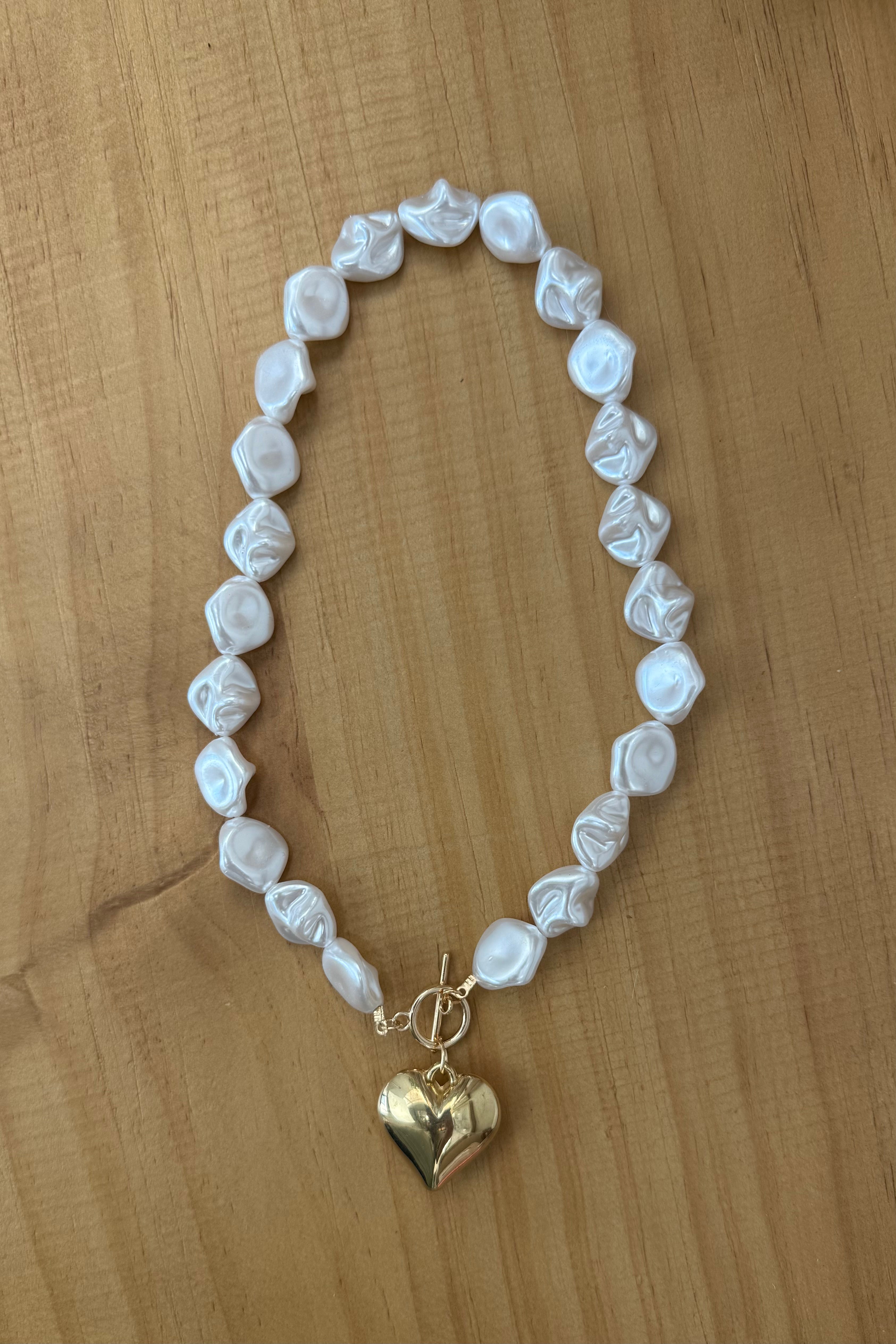 Pearl of my Heart Pendant Necklace