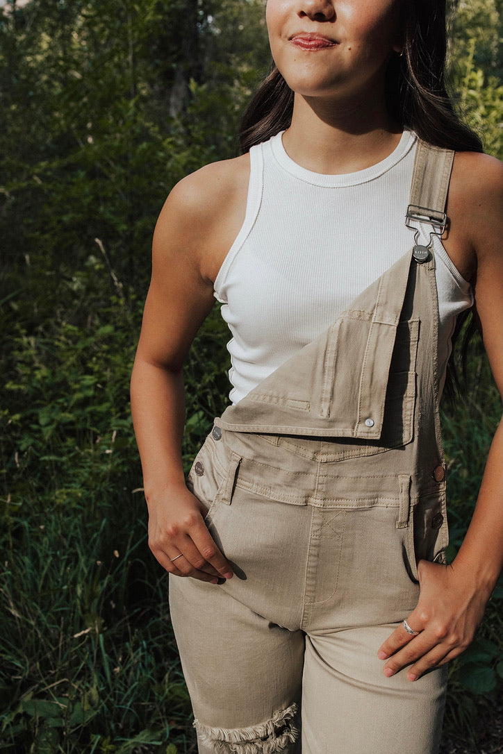 Ledger Distressed Overalls - FINAL SALE