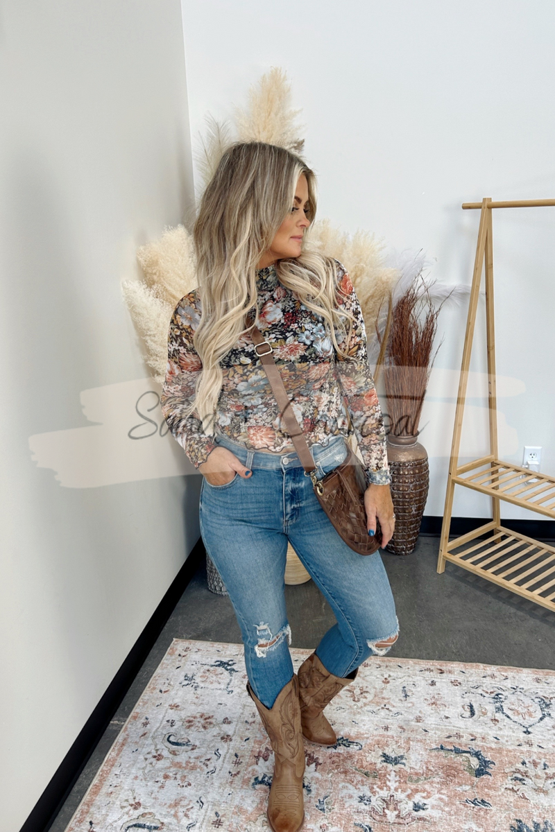 Sylvester Floral Mesh Top