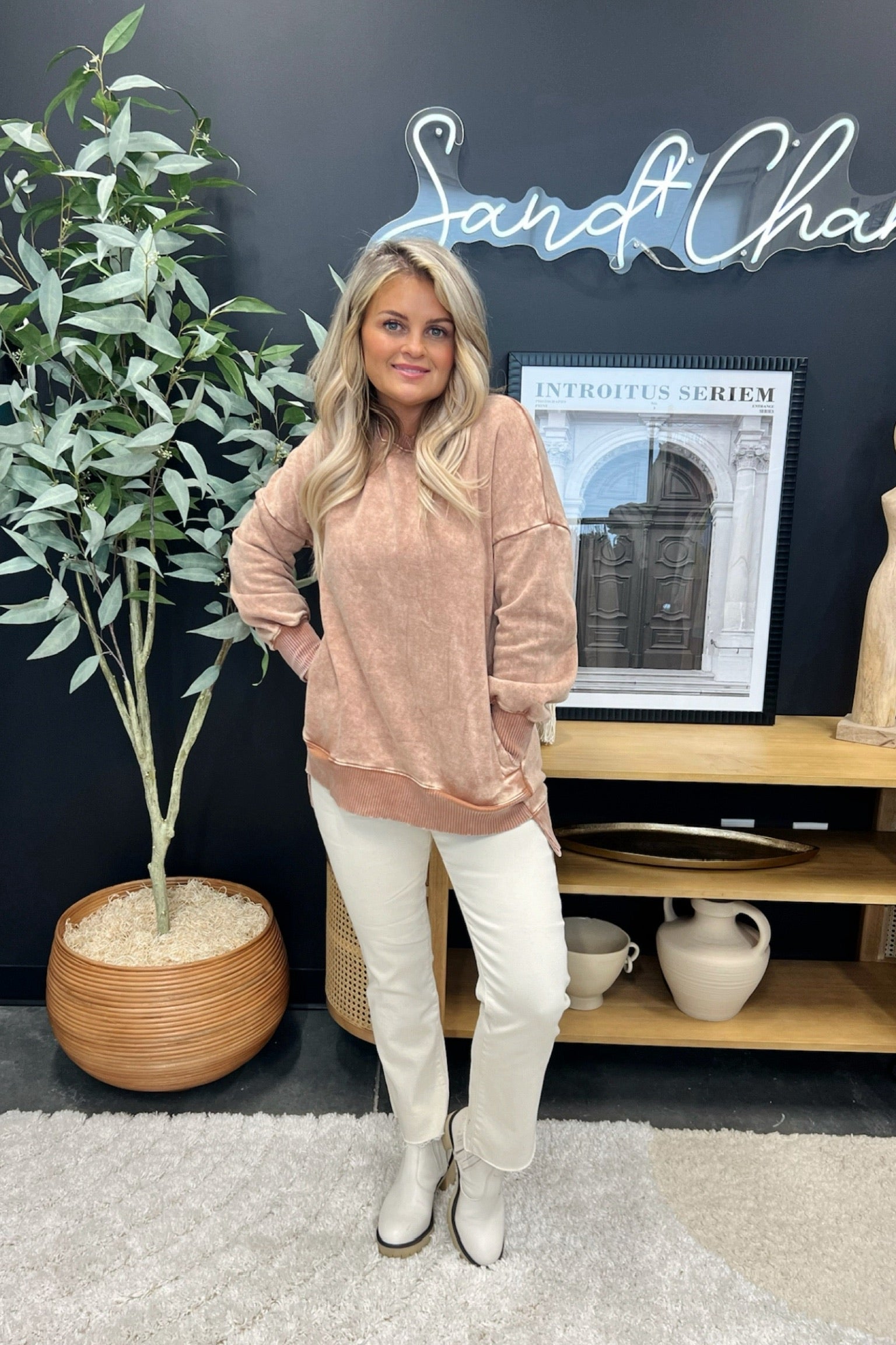 Arches Acid Wash Pullover - FINAL SALE