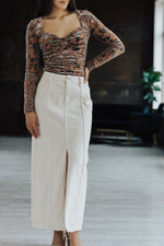 Astr Ren Velvet Burnout Top Lux Collection