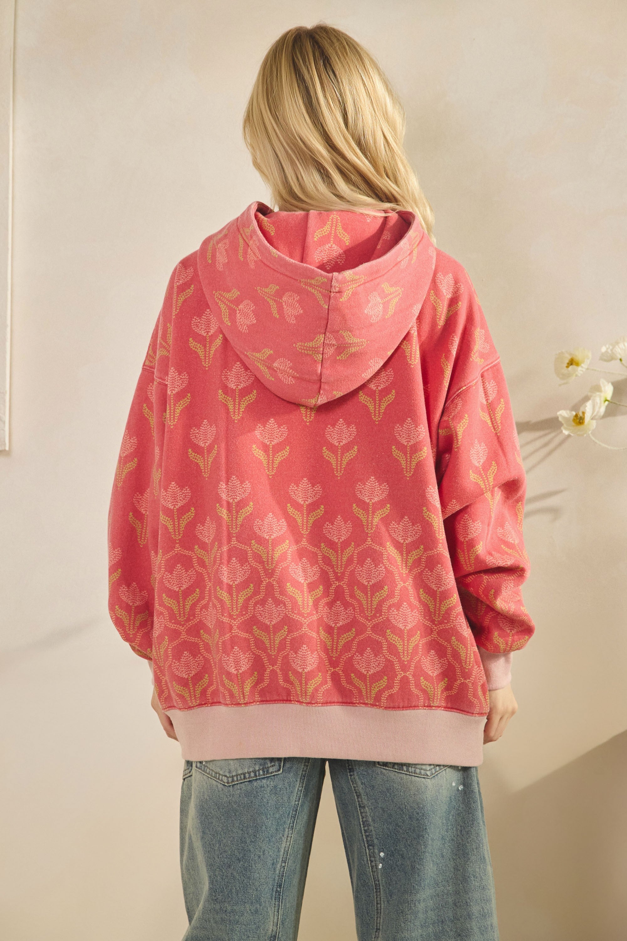 Pressed Floral Hoodie