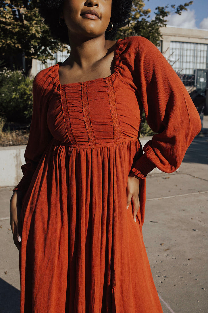 Rosie Square Neck Maxi Dress