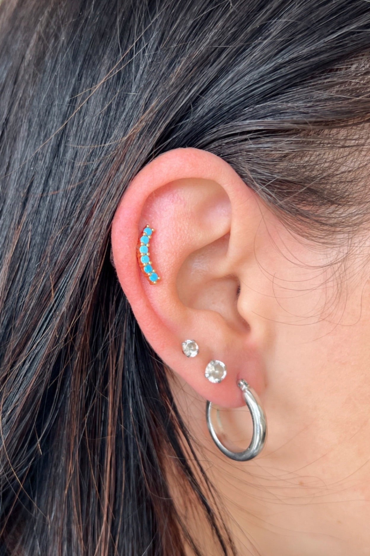 Naya Stud Turquoise Earrings - FINAL SALE
