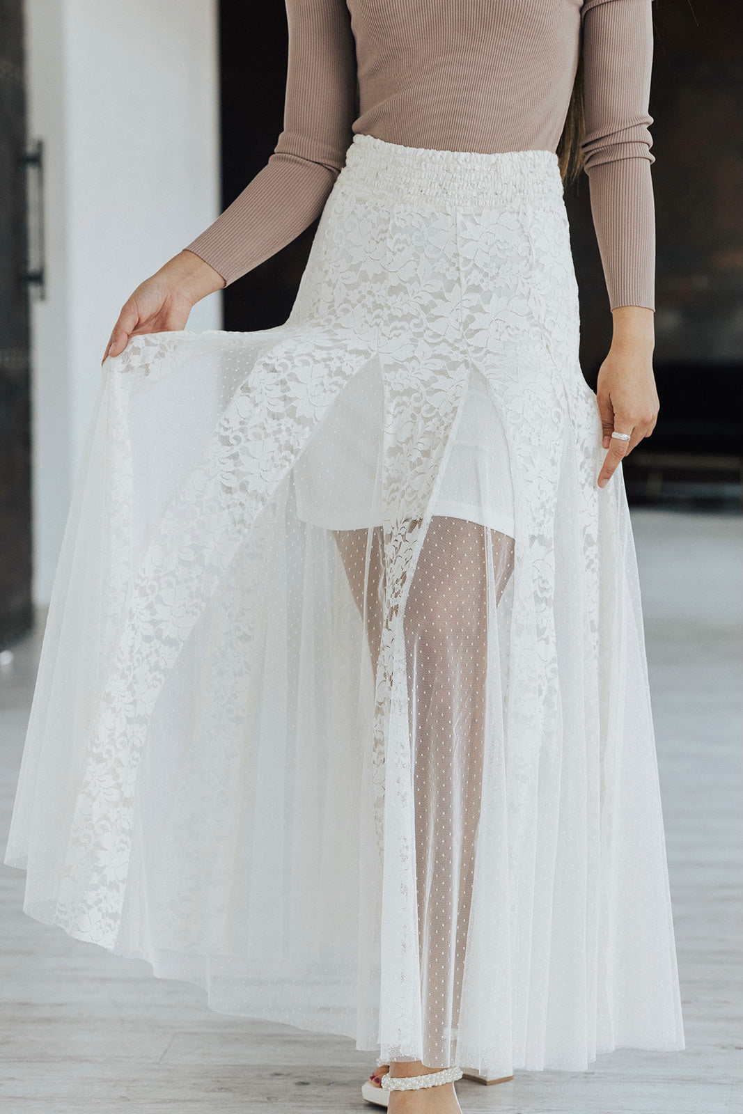 Mary Lace Maxi Skirt - FINAL SALE