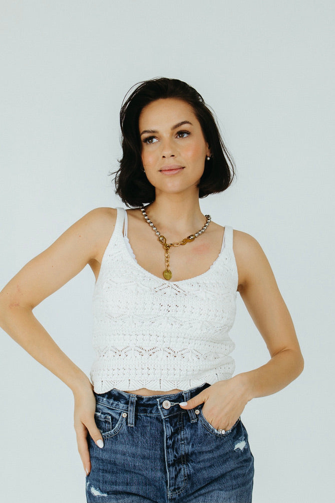 Haven Crochet Tank - FINAL SALE