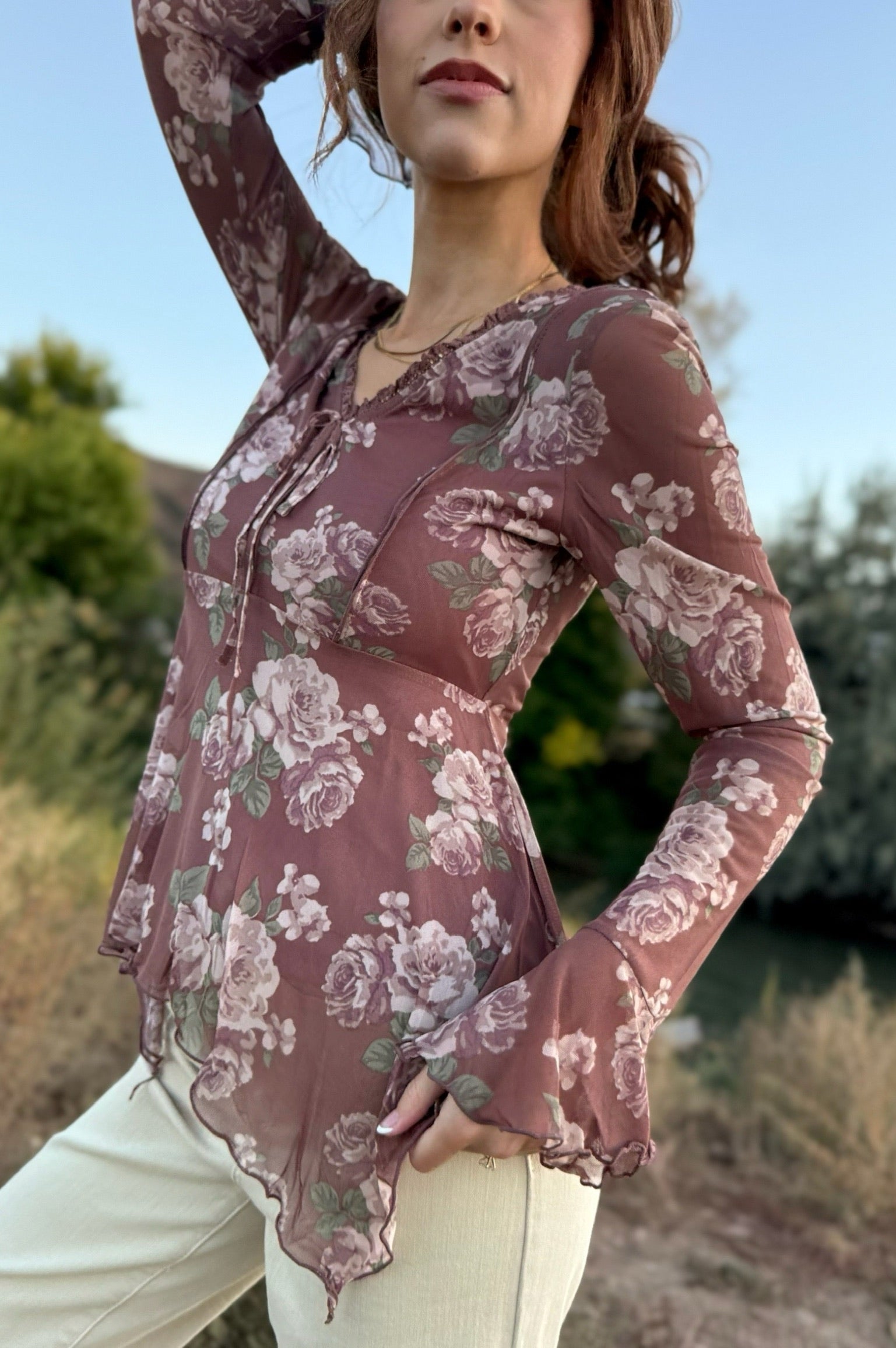 Cassia V Neck Top