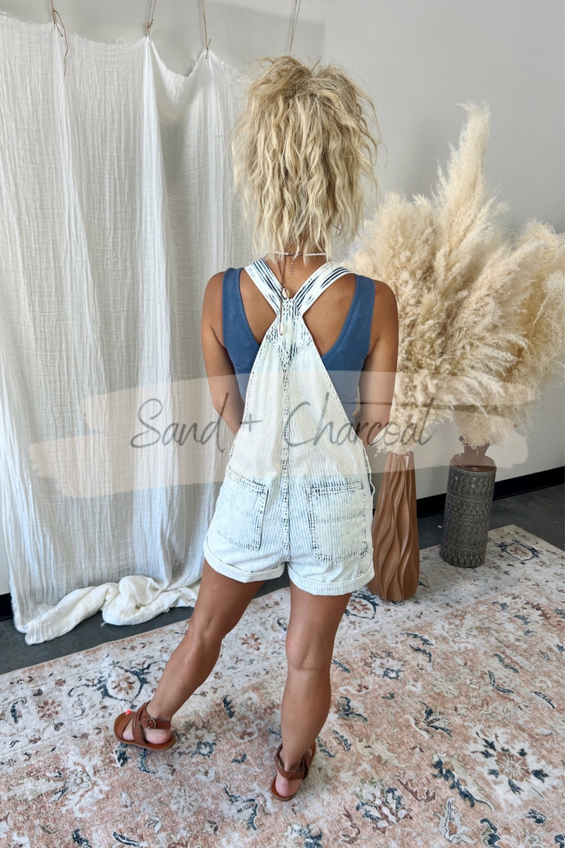 Clyde Denim Overalls Shorts