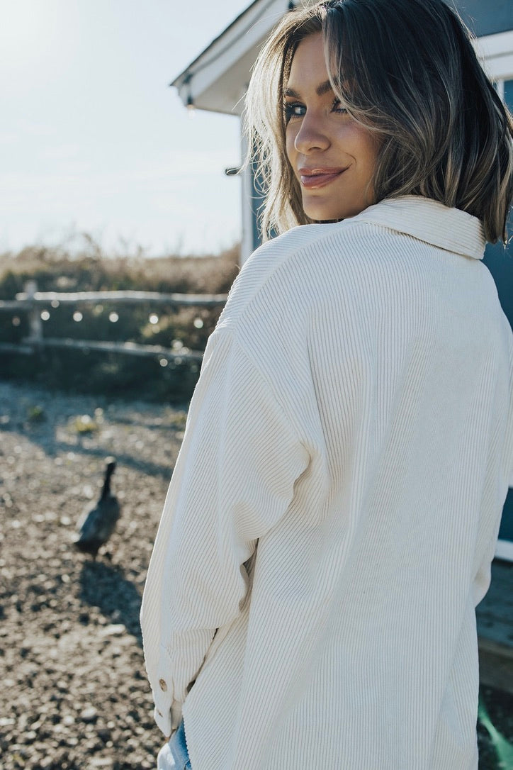 Denver Corduroy Button-up Jacket