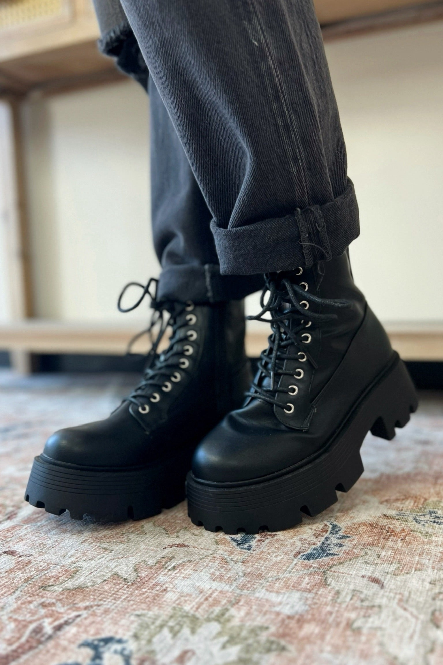Blade Chunky Combat Boots - FINAL SALE