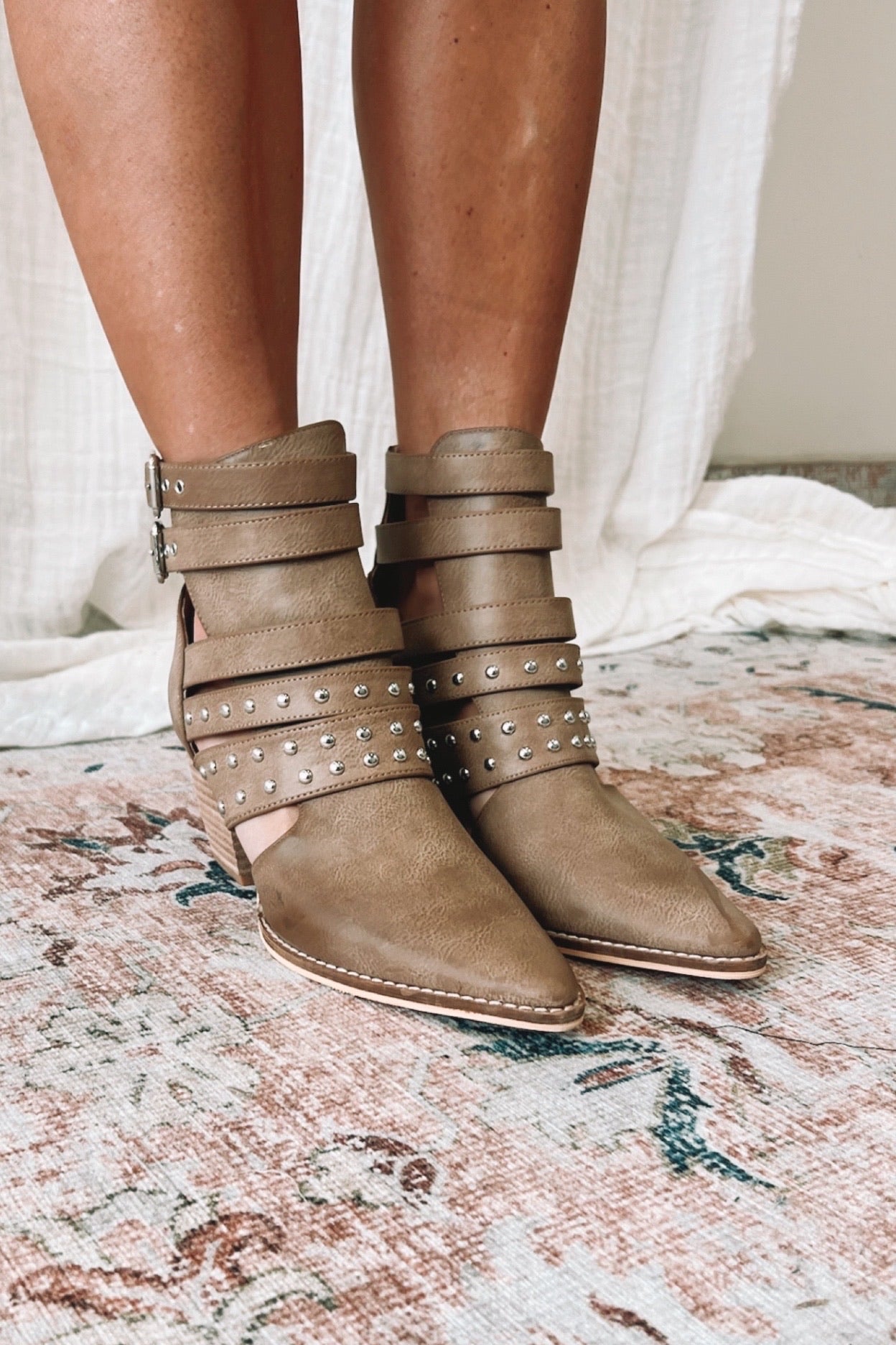 Erin Studded Strap Boots