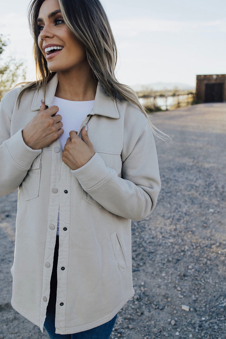 Allen Snap On Shacket - FINAL SALE