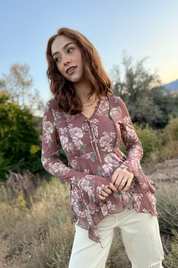 Cassia V Neck Top