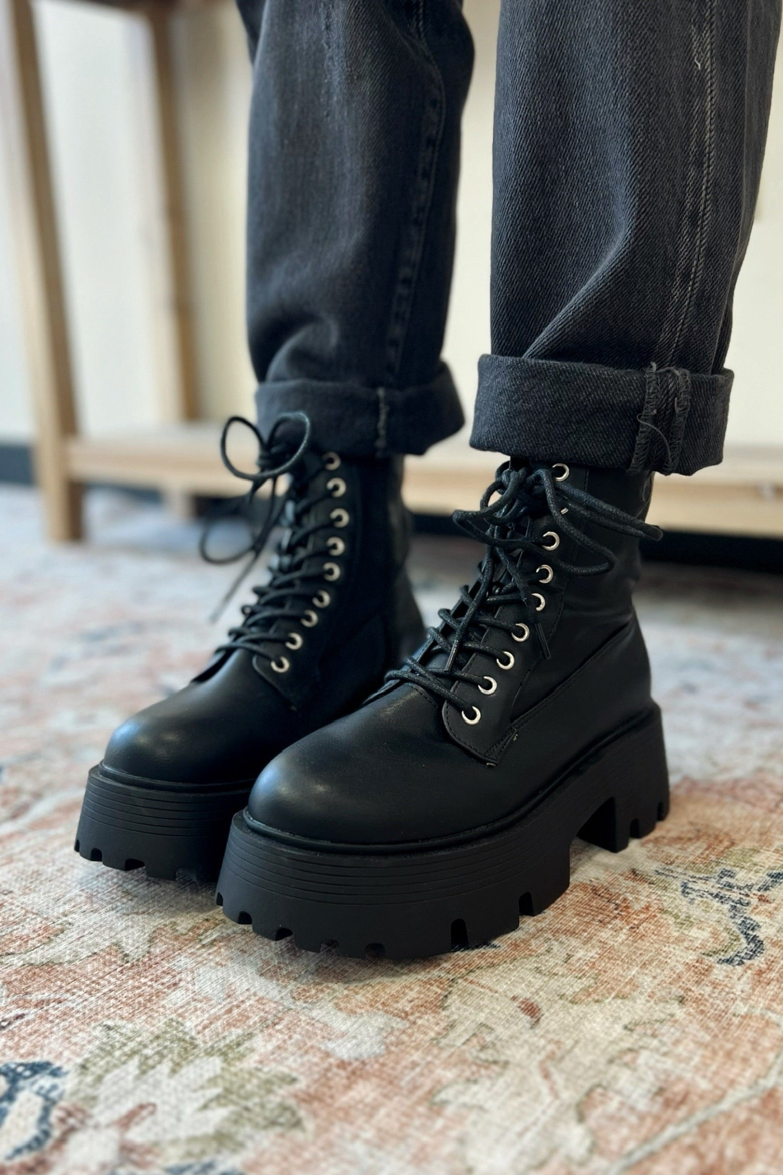 Blade Chunky Combat Boots - FINAL SALE