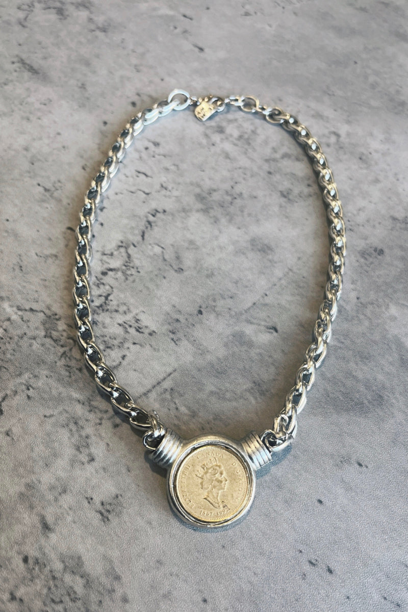 Yochi Elizabeth Coin Necklace Lux Collection