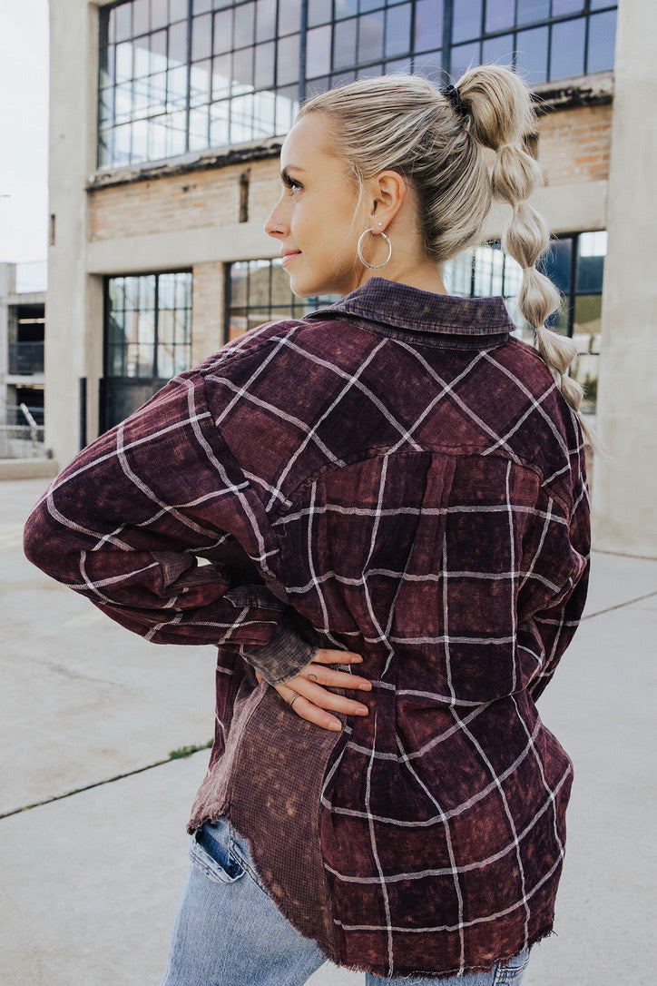 Paula Oversized Flannel Lux Collection - FINAL SALE