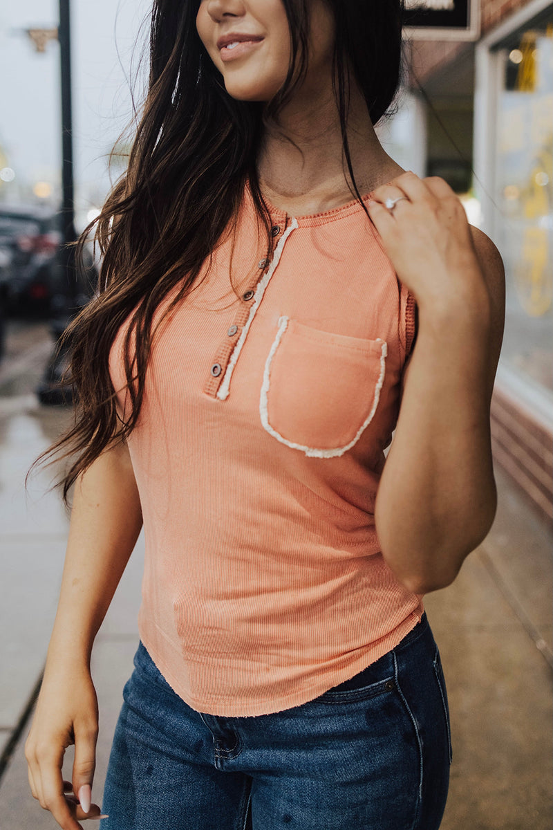 Shelby Button Down Tank Lux Collection
