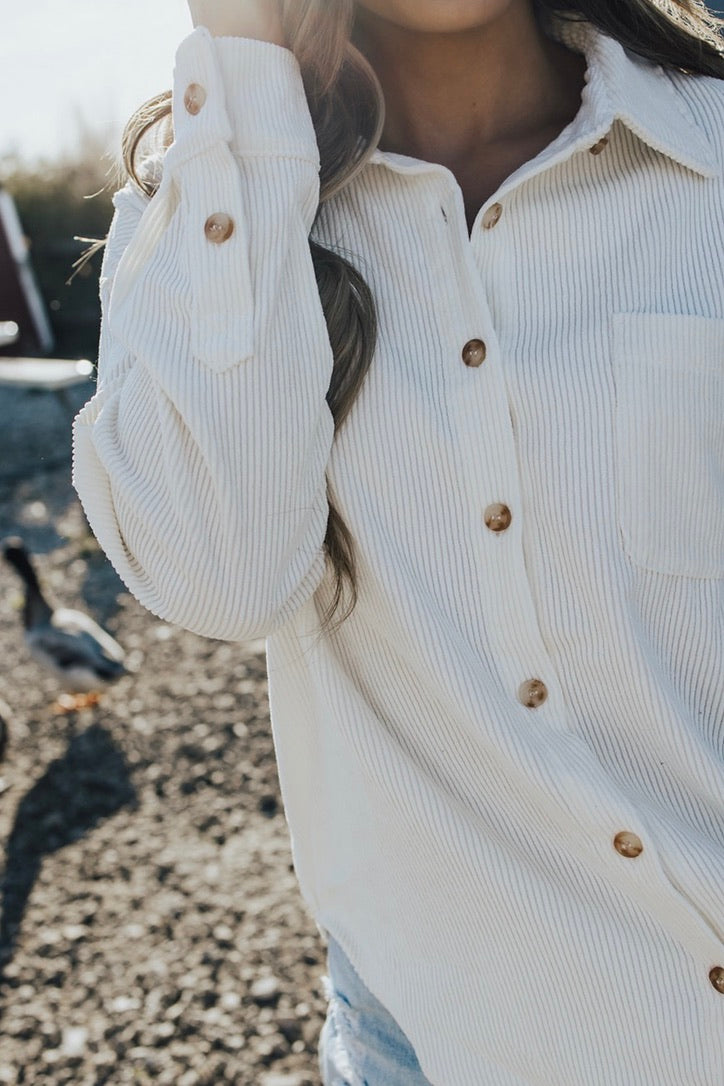 Denver Corduroy Button-up Jacket
