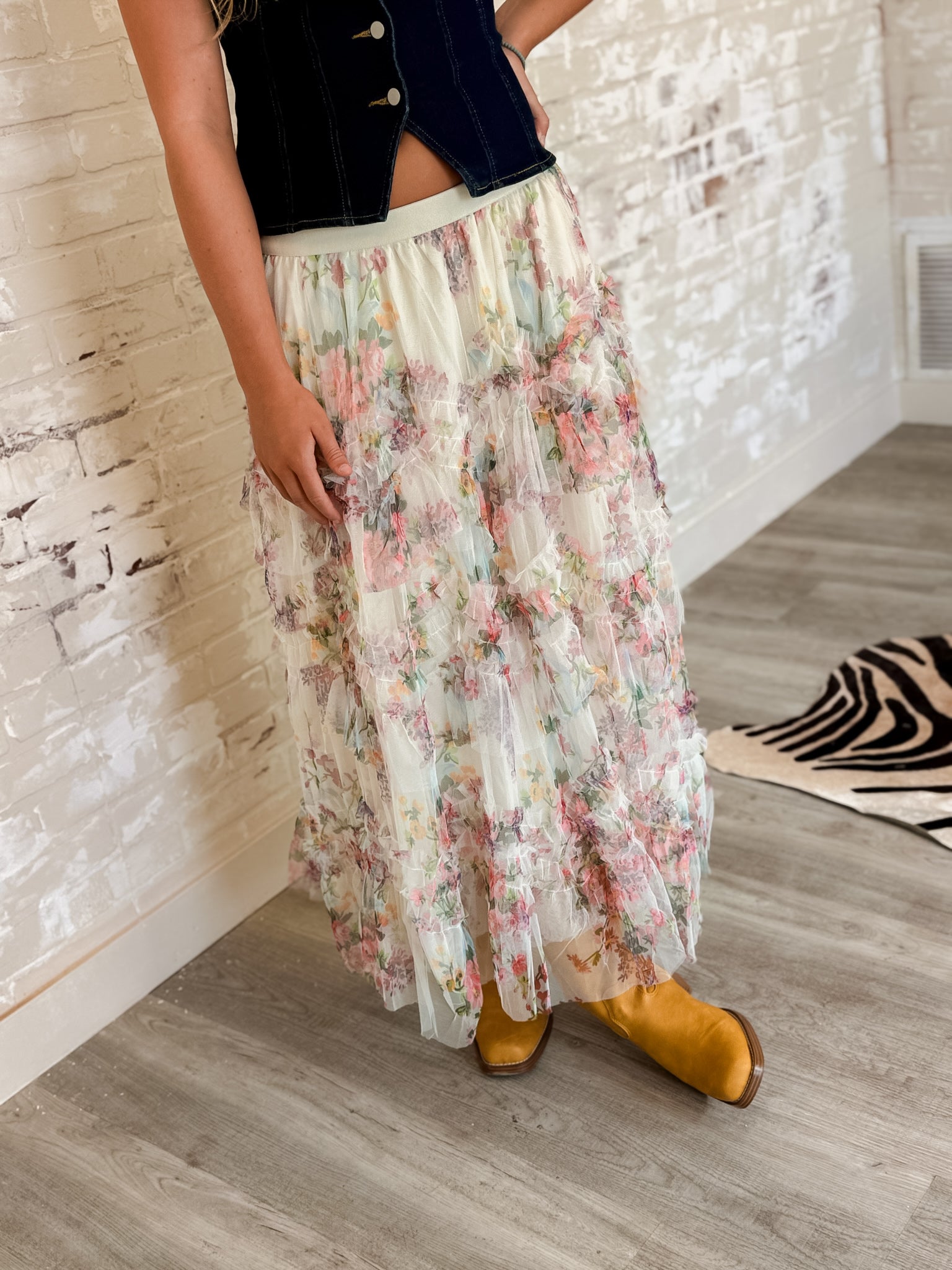 Just A Daydream Floral Maxi Skirt