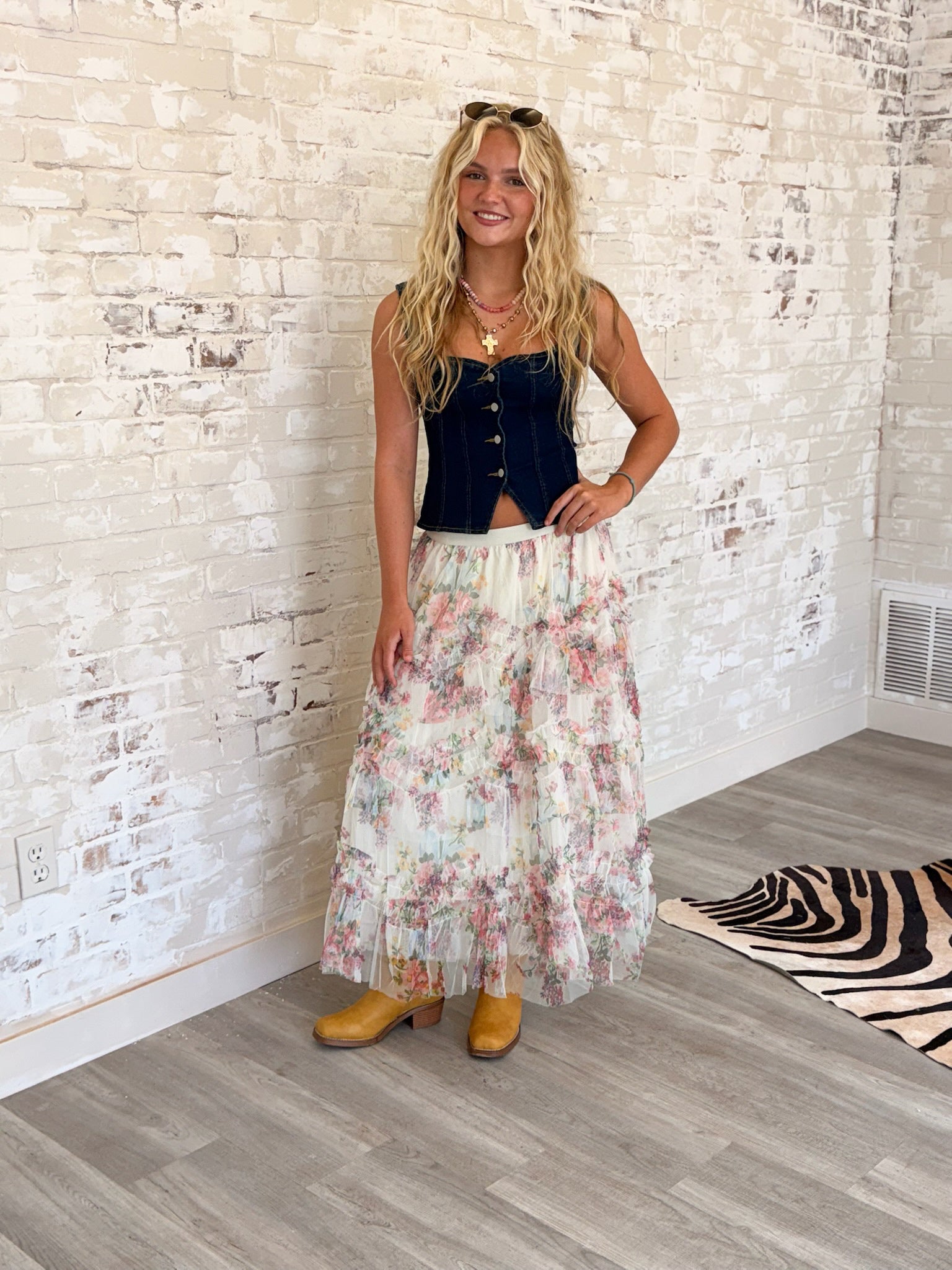 Just A Daydream Floral Maxi Skirt