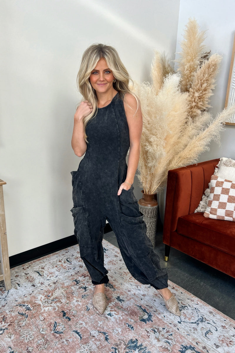 Daxtyn Mineral Washed Jumpsuit