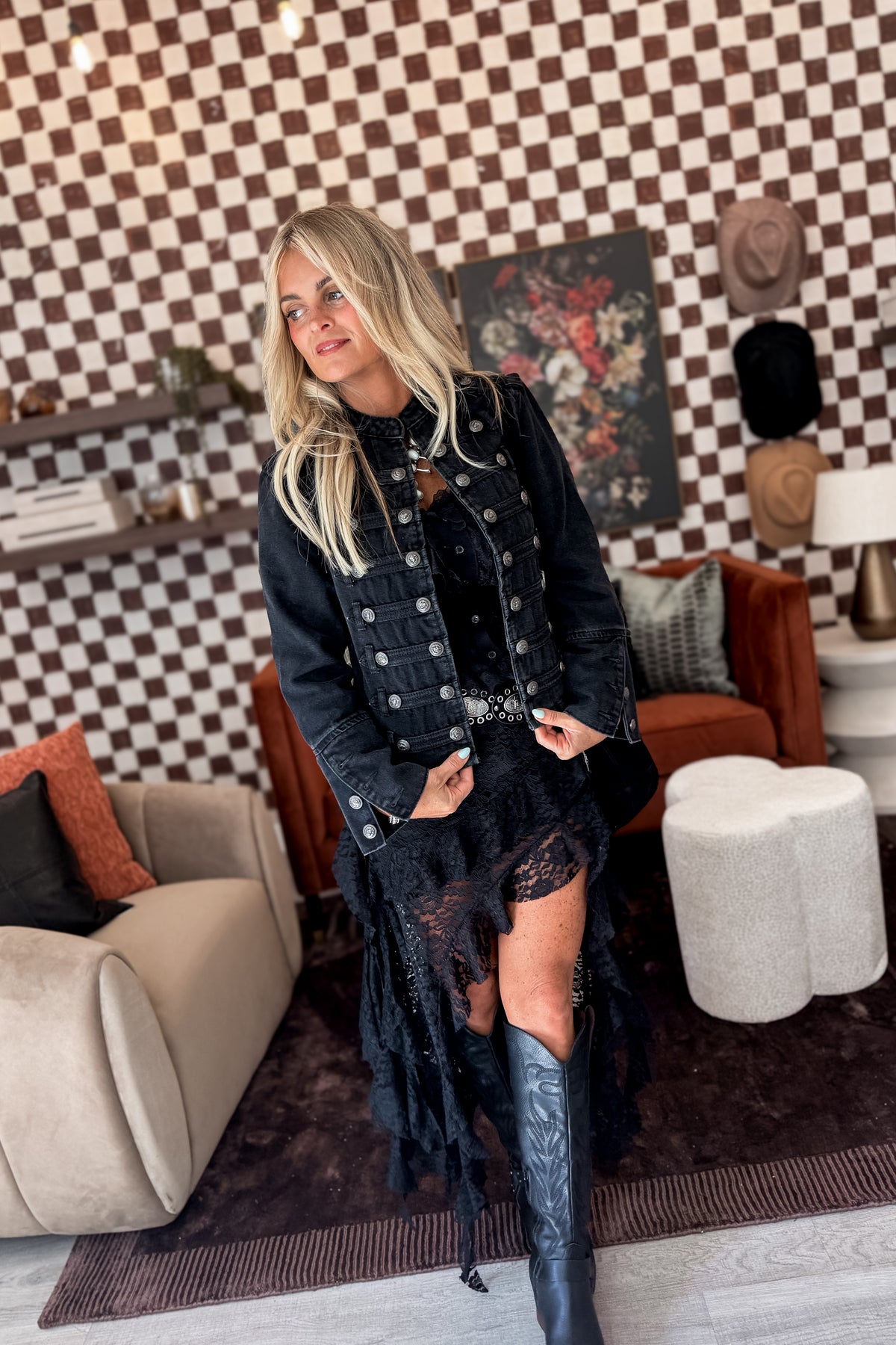 Orders From Above Military Denim Jacket
