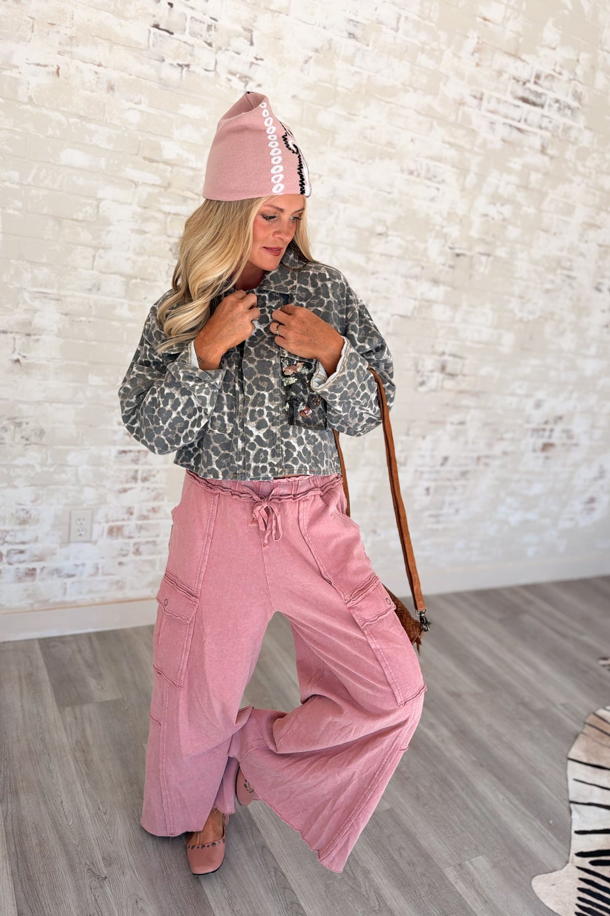 Probably Late Wide Leg Cargo Pants