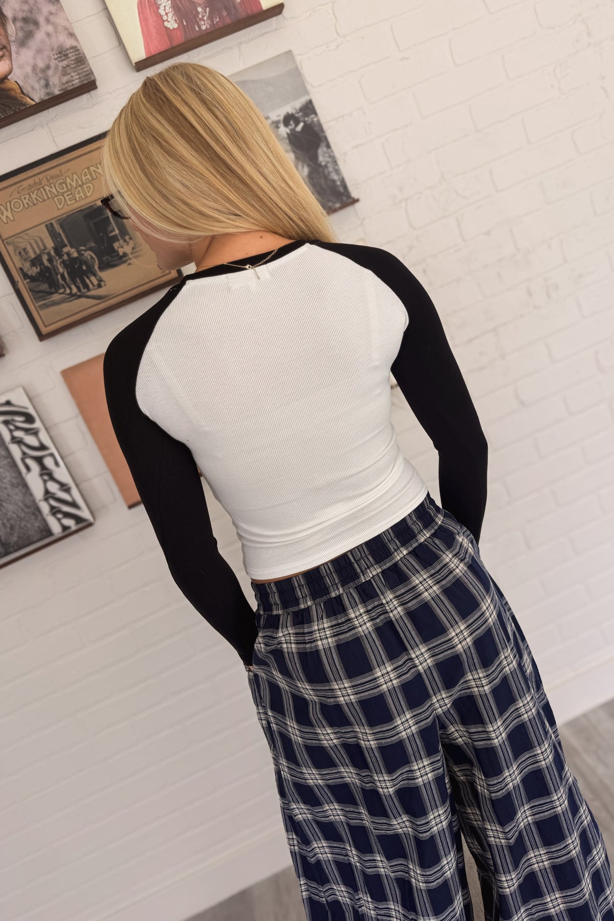 Any Given Sunday Contrast Raglan Top