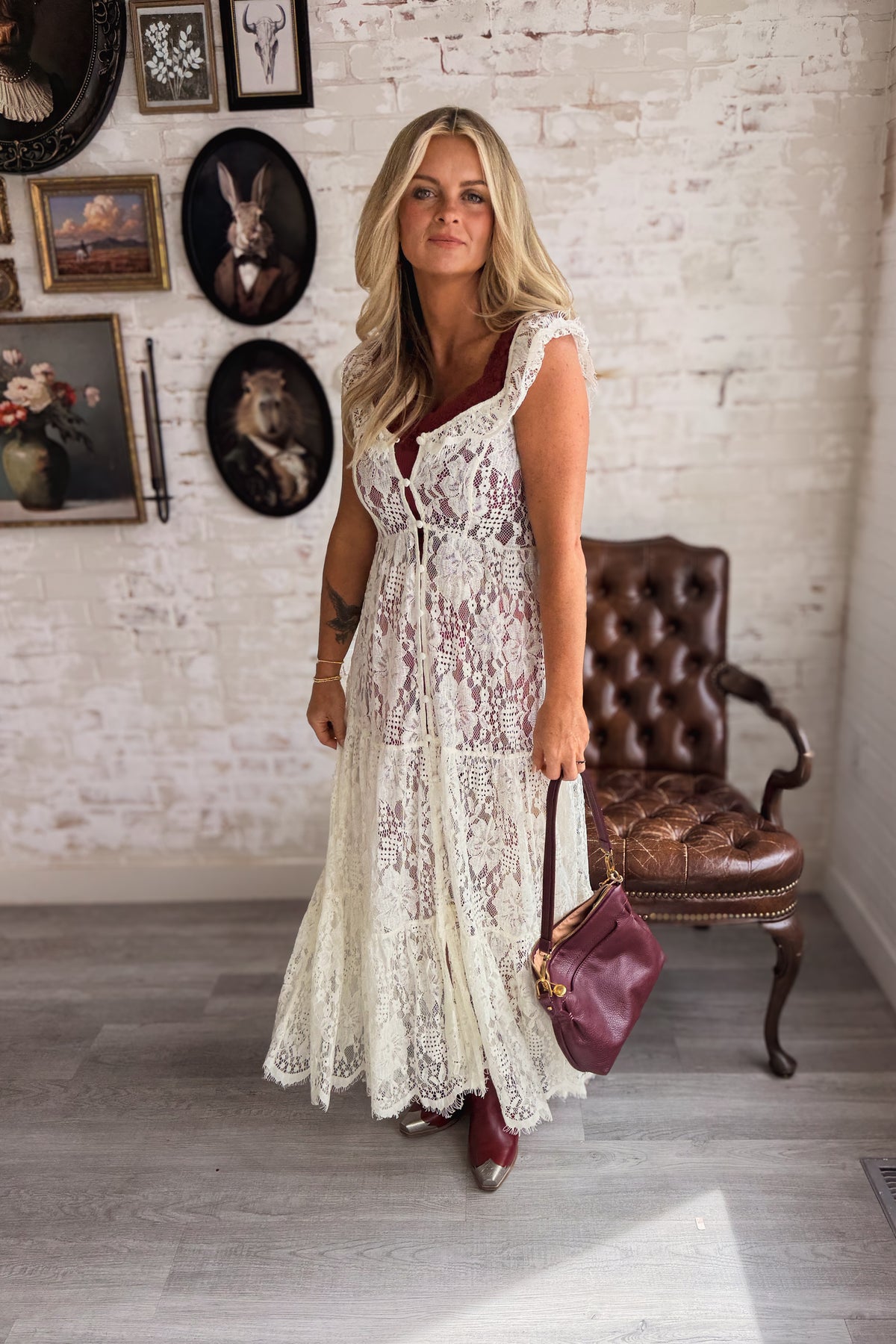 Indecent Proposal Lace Maxi Dress
