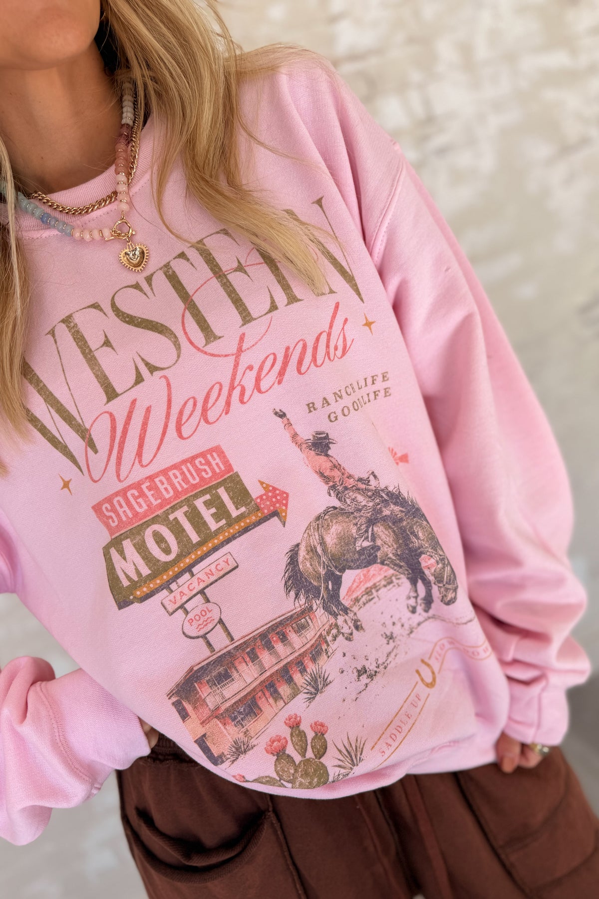 Western Weekends Graphic Crewneck