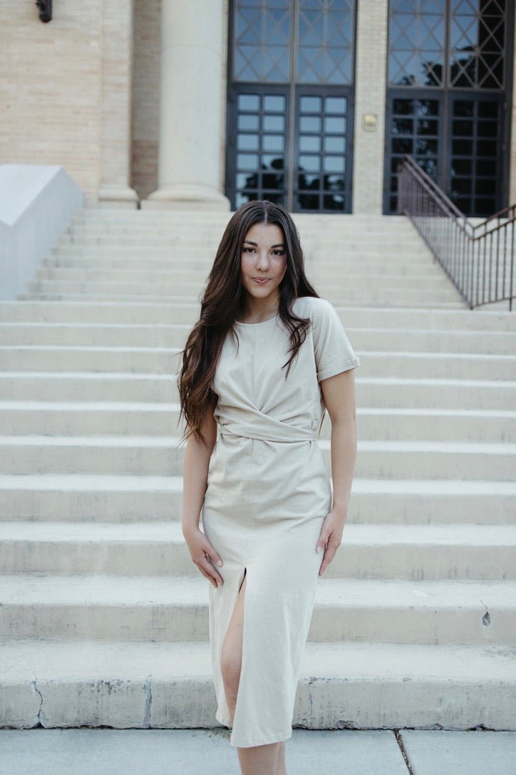 Atlas Wrap Tie Dress - FINAL SALE