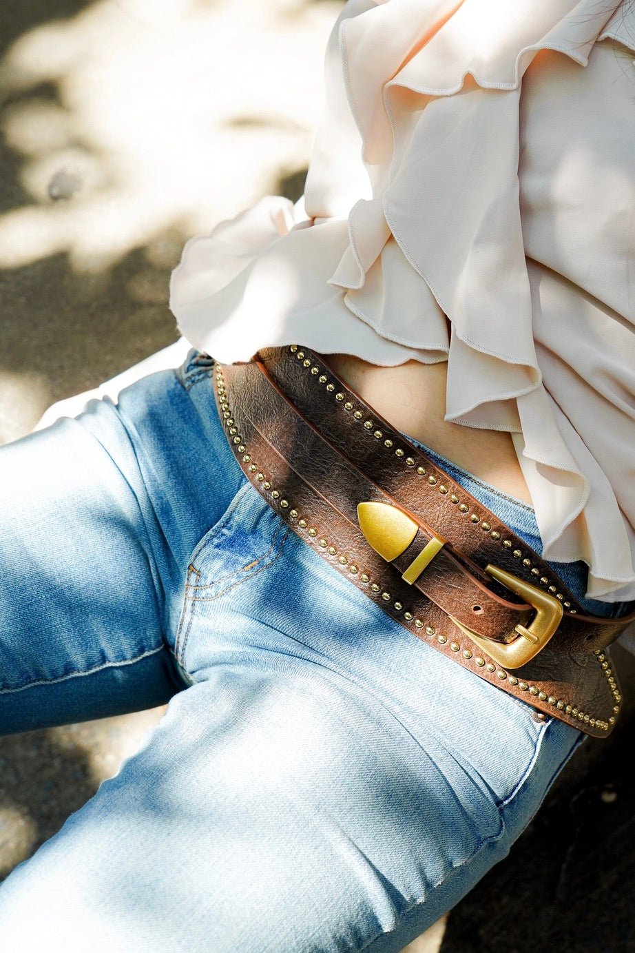 Barrel Aged Studded Belt