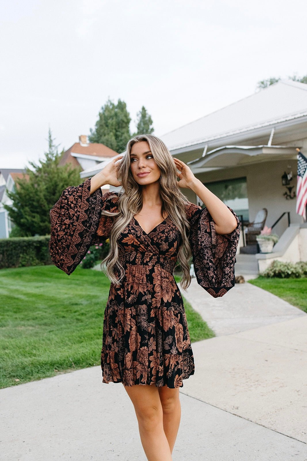 Brown Eyed Beauty V-Neck Dress