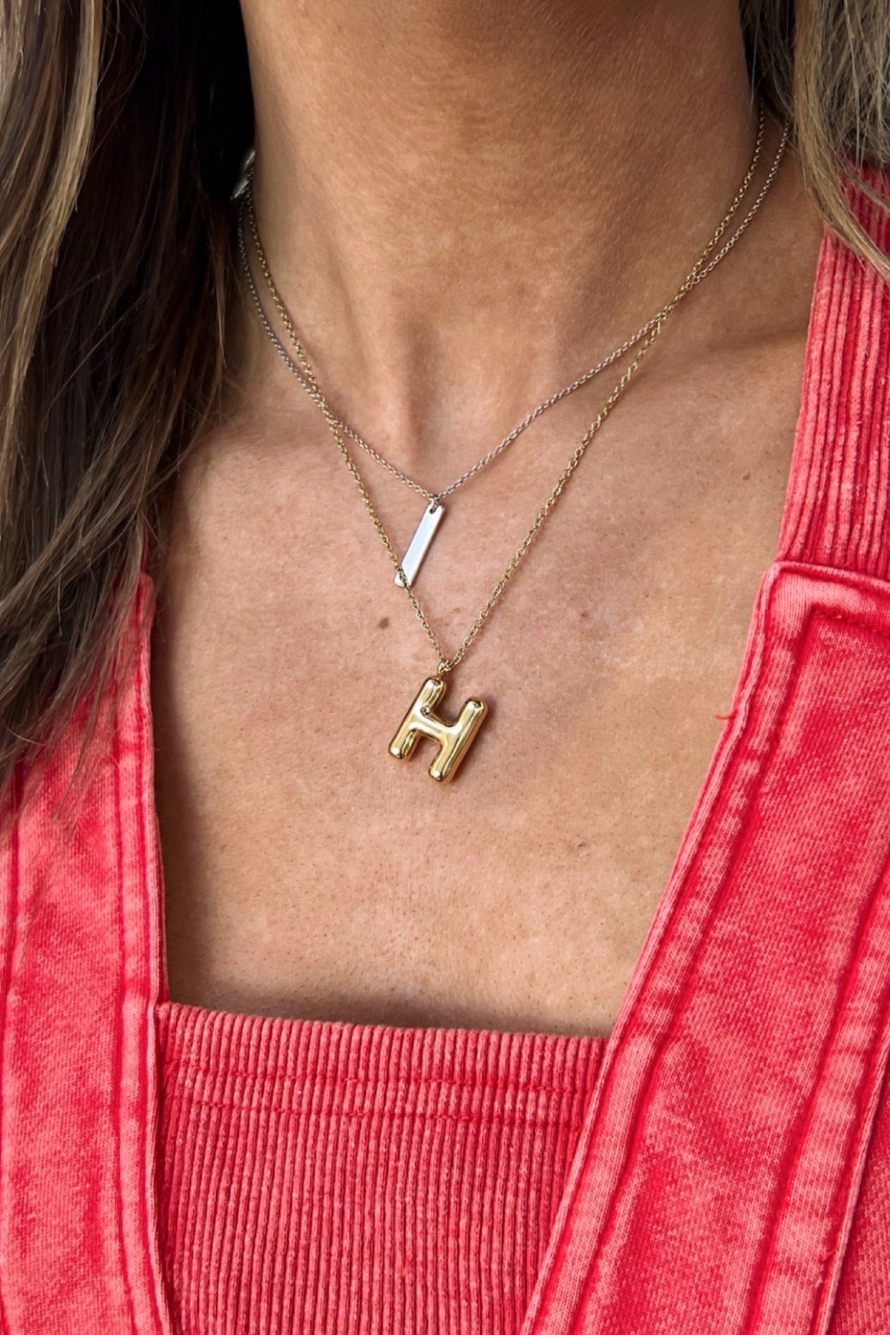 Bubbly Bliss Initial Necklace