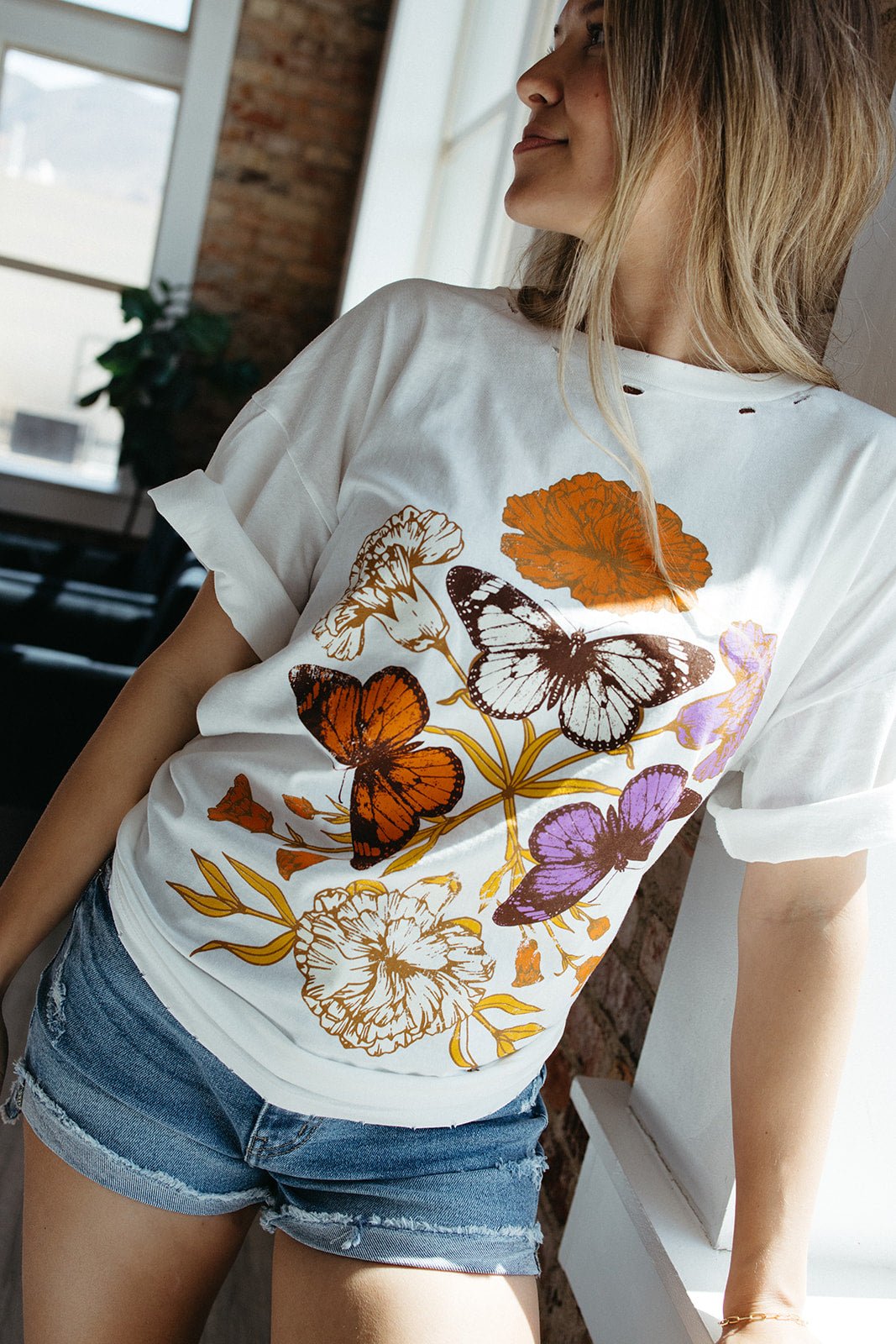 Butterfly Bloom Vintage Tee