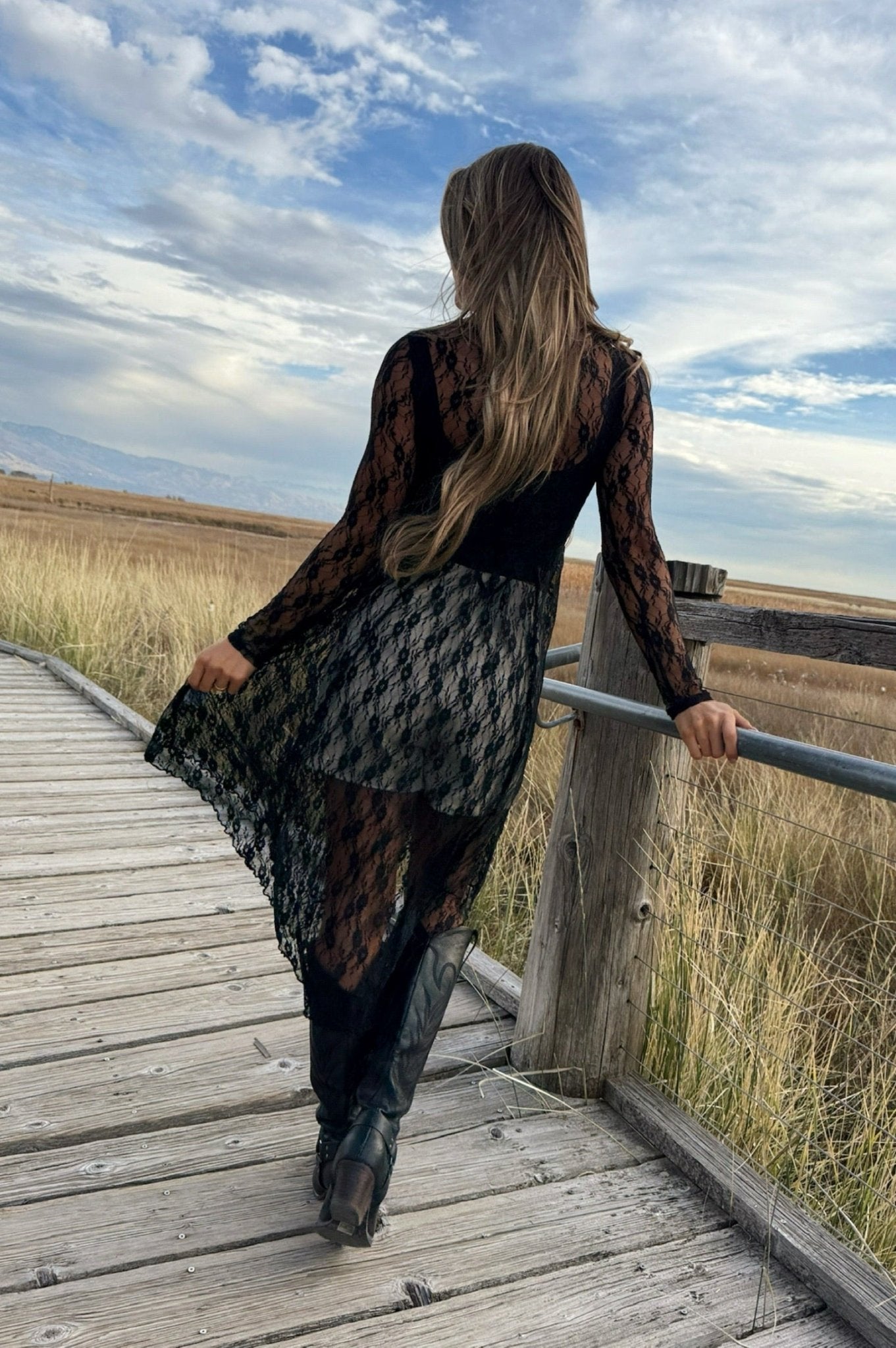 Cambridge Sheer Maxi Dress