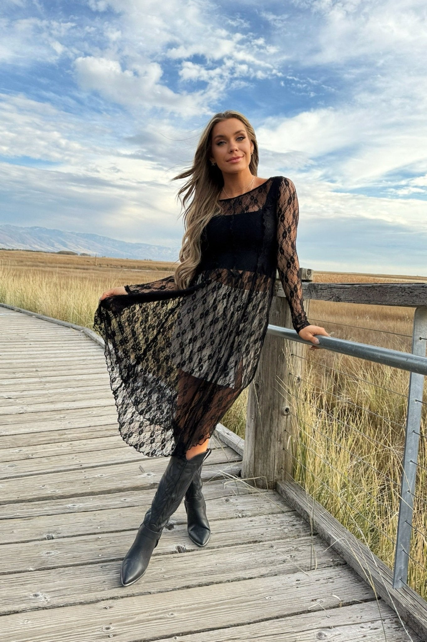 Cambridge Sheer Maxi Dress