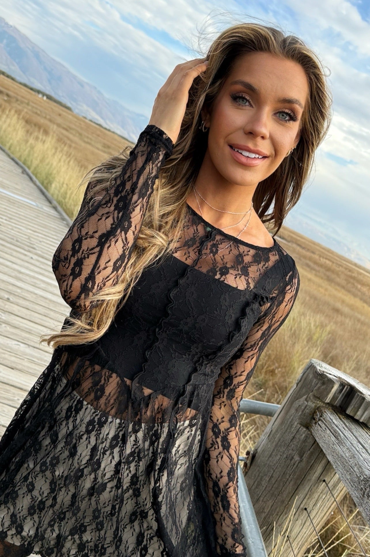 Cambridge Sheer Maxi Dress