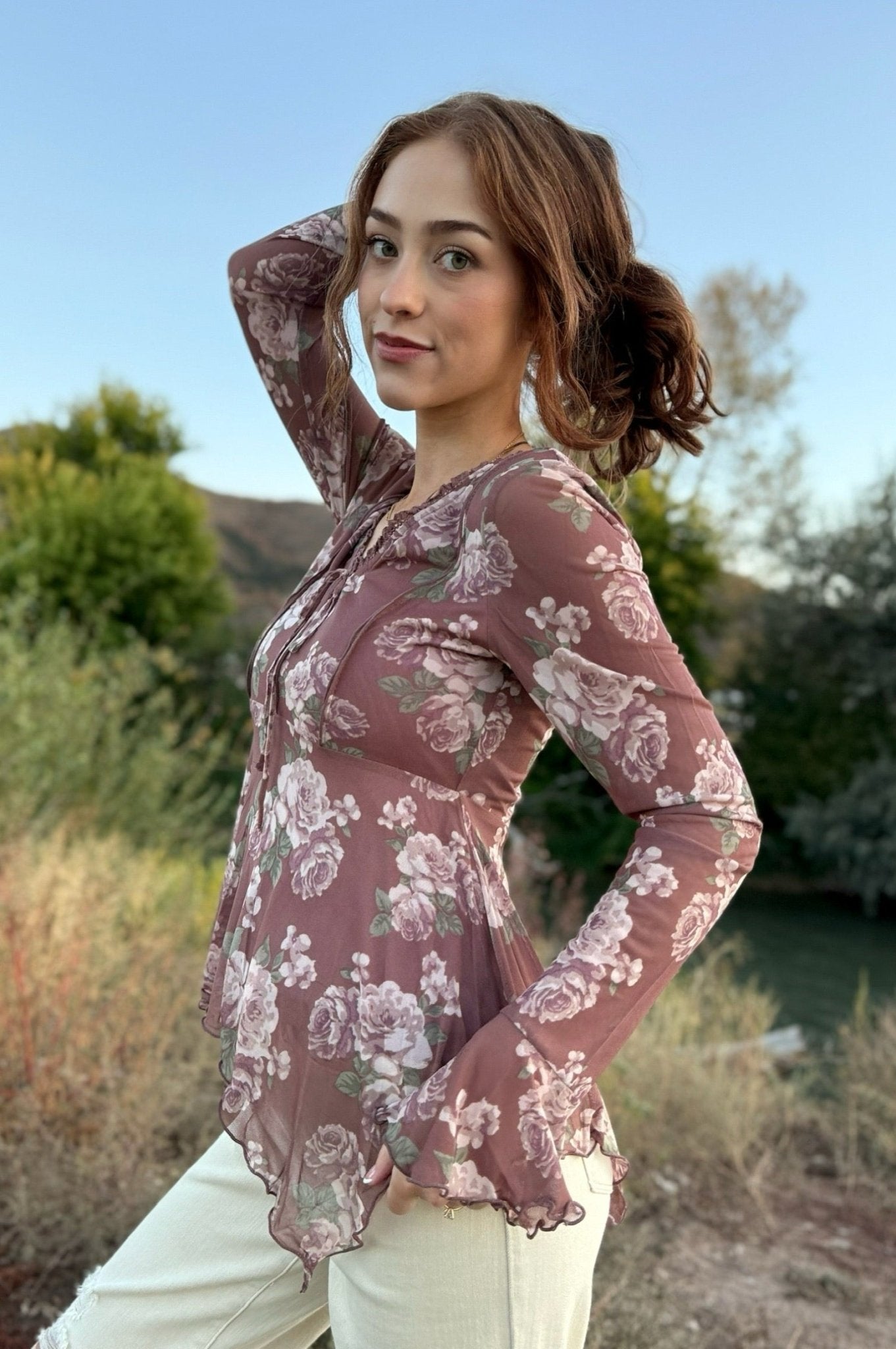 Cassia V Neck Top